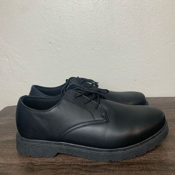 Perry Ellis Mens Steel Toe Shoes, Size W12 - Picture 2 of 11